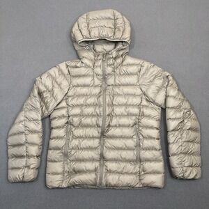 Aritzia The Super Lite Lightweight Goose Down Jacket Size Medium Biege READ